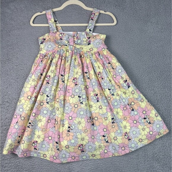 Disney X JANIE AND JACK Minnie Mouse Summer of Love Multi Floral Dress Size 10 - Picture 1 of 11